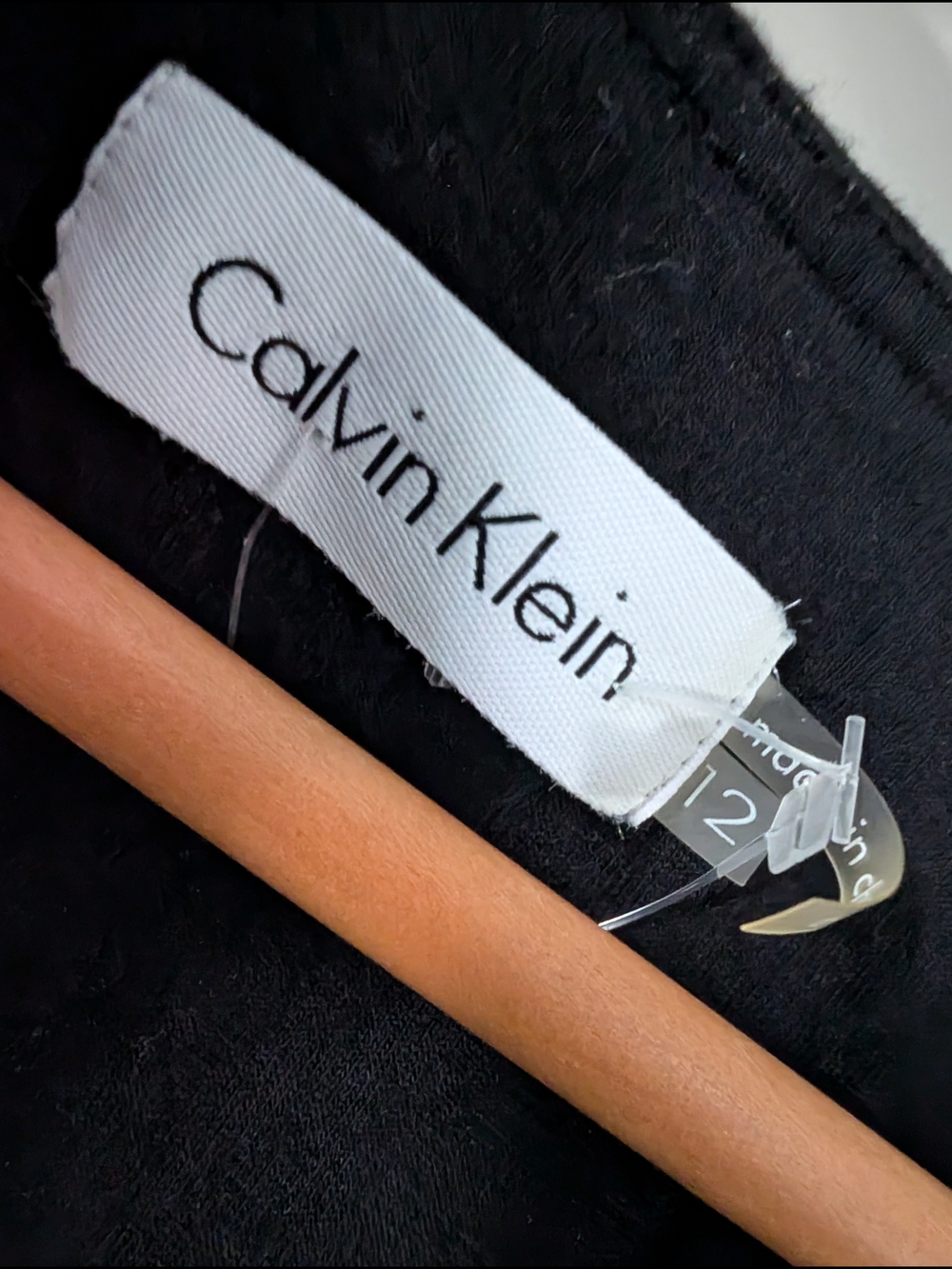 Calvin Klein Black Sleeveless Ruffle Maxi Dress Size 12 W Stretch - Picture 3 of 7